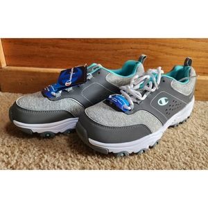NEW Women's Champion 'Margaret' Sneakers Grey & Blue - Size 10